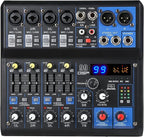 Dj Mixers 8 Channel Audio Mixer Sound Board by jindaaudio