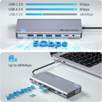 USB C Docking Station UBS C Hub - Image 8