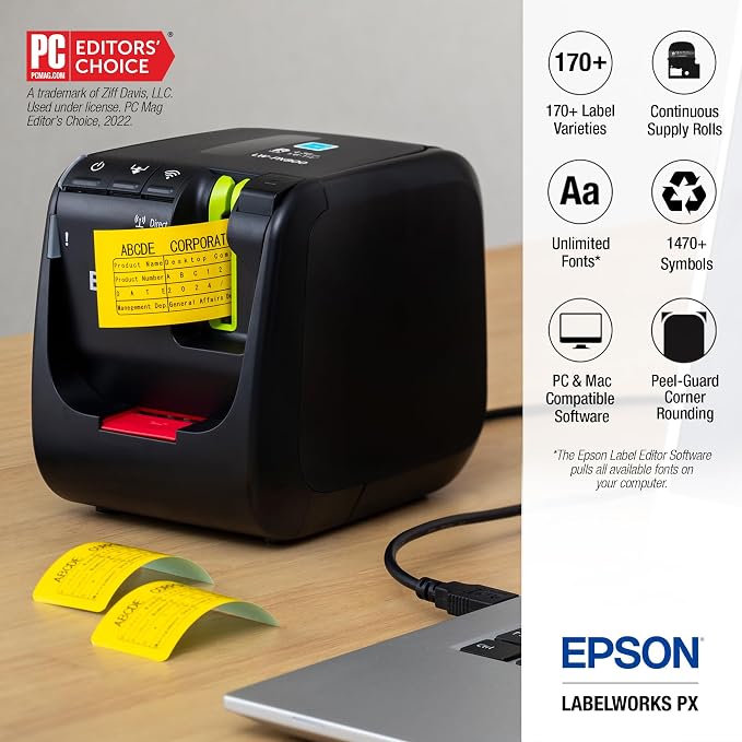 LABELWORKS Epson LW-PX800 Industrial Wireless Label Maker - Image 2