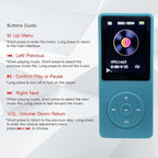 MP3 Player 32GB with Speaker Earphone Portable Mini Light Blue Music Player - Image 2