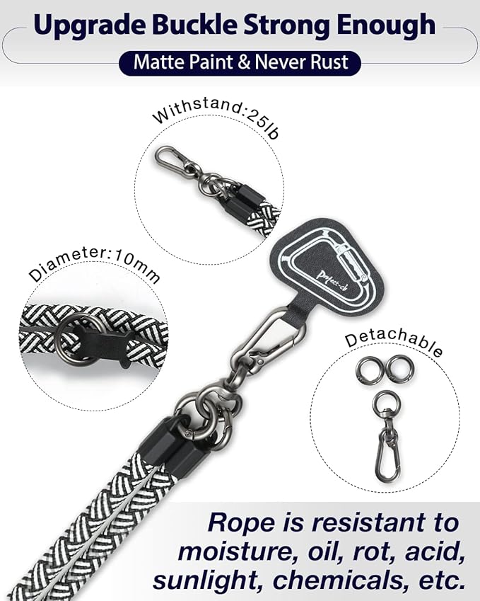 project-cb Cell Phone Lanyard ×1, Tether Tab ×2, Universal Adjustable Phone - Image 3