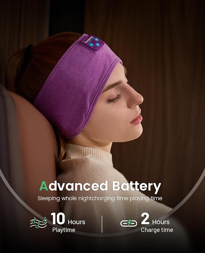 Perytong Sleep Headphones Bluetooth Headband, Sports Wireless Earphones - Image 6