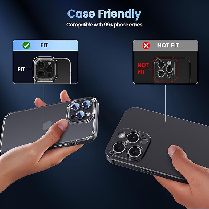 CACOE for iPhone 14 Pro/14 Pro Max/16 Pro/16 Pro Max Camera Lens Protector - Image 8