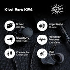 Linsoul Kiwi Ears KE4 in Ear Monitor, 2DD+2BA Hybrid Earphone, Gaming Earbuds - Image 7