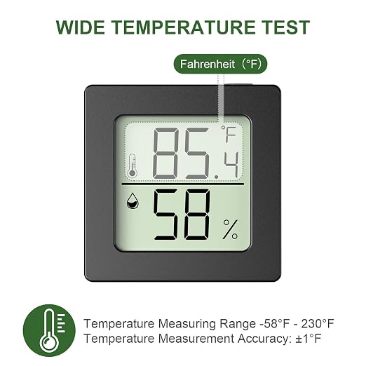 2 Pcs Digital Hygrometer Indoor Thermometer Humidity Meter Room Thermometer - Image 3