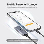 SSK 128GB SSD External Hard Drive, Portable SSD Up to 550MB/s Fast Solid State - Image 3
