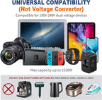Universal Travel Adapter Fast Charger, All in One Plug Adapter - Image 7