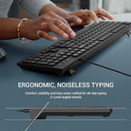 Computer Keyboard Wired, Plug Play USB Keyboard, Low Profile Chiclet Keys - Image 4