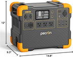pecron Portable Power Station, E1500LFP Solar Generator 1536Wh, 2200W LiFePO4 - Image 9