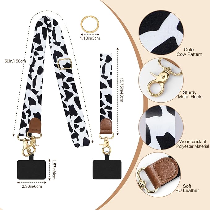 TiMOVO Phone Lanyard Crossbody Wrist Strap, Adjustable Anti-Theft Strap - Image 2