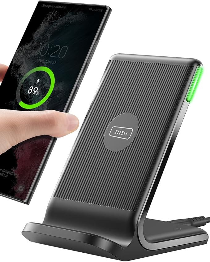 INIU Wireless Charger, 15W Fast Wireless Charging Station by INIU