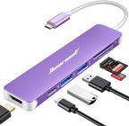 Hiearcool USB C Hub for MacBook Pro M2, USB-C Adapter for Mac-Book Air M1 by Hiearcool