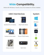 VENTION 6-in-2 USB C Hub for MacBook Neo/Air/PRO, 80Gbps Detachable Magnetic 8K - Image 9