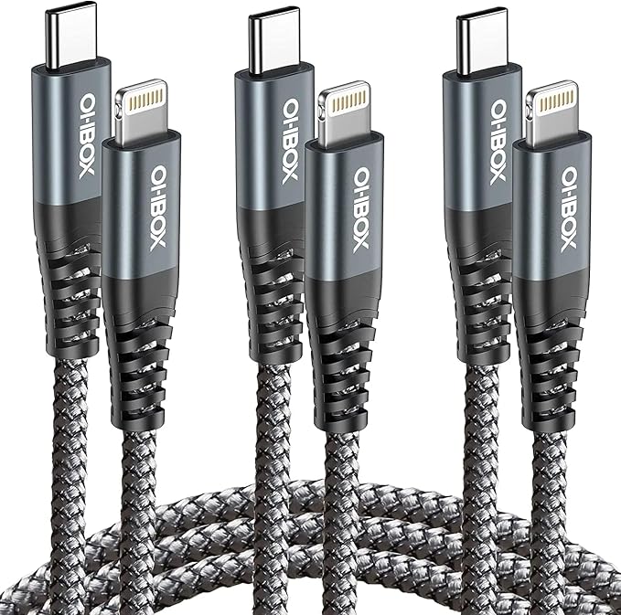 Long USB C to Lightning Cable 10FT, 11 Plus, iPad Pro, iPod and AirPods by OHBOX