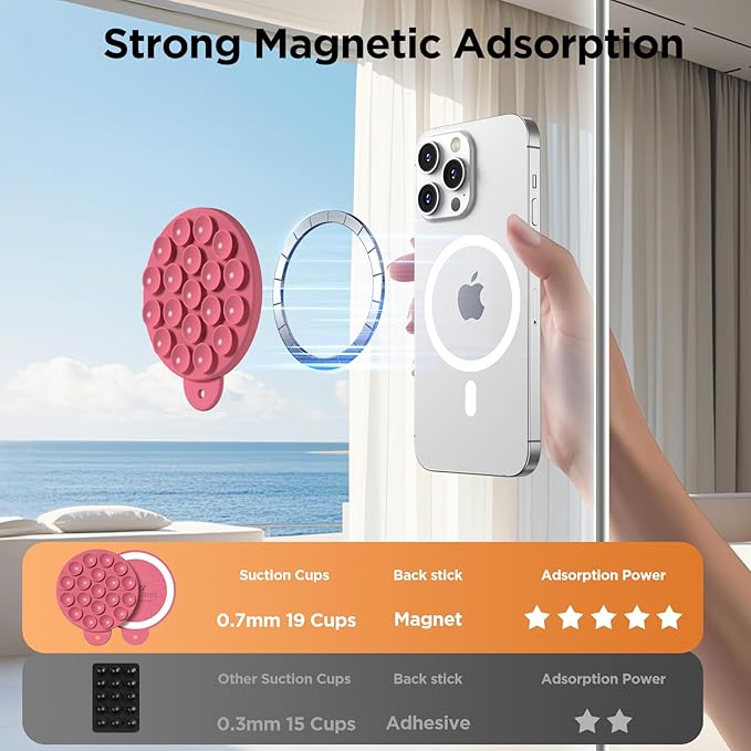 Magnetic Suction Cup Phone Mount - Image 4