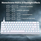 DIERYA T68SE 60% Gaming Mechanical Keyboard, Ultra Compact Mini 68 Key - Image 5