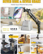 LISEN Gooseneck Phone Holder for Bed Magsafe Phone Stand for iPhone 16 15 Stand - Image 6