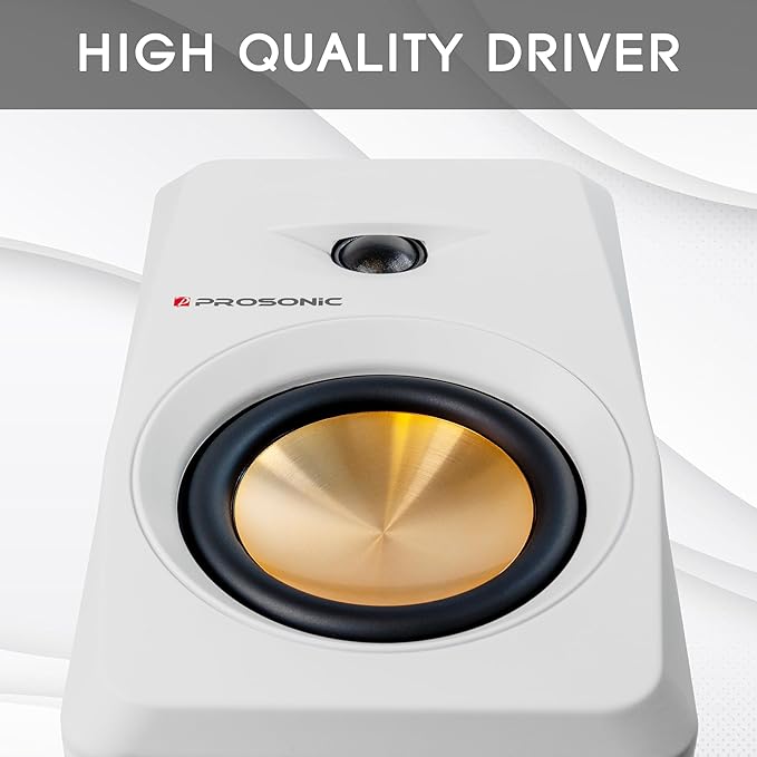 Active Bluetooth Bookshelf Speaker Studio Monitor Home Theater, Optical Input - Image 3