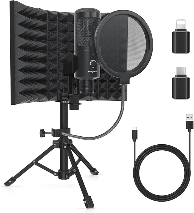 Studio Recording Microphone Isolation Shield by SwaykTech