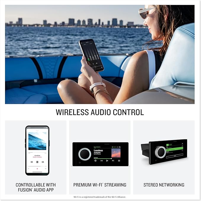 Garmin® Fusion Apollo™ MS-RA800 Marine Stereo, Premium Touchscreen Stereo - Image 4