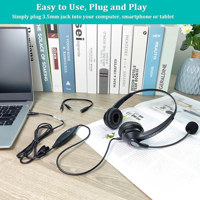 Callez 3.5mm Headset with Microphone Noise Cancelling - Image 8