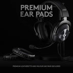Logitech G Pro X Wired Gaming Headset: Blue VO!CE Detachable Boom Mic, DTS 7.1 - Image 4