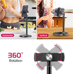 ULANZI Cell Phone Stand Mount for Desk, Vijim HP004 Adjustable Height & Angle - Image 4