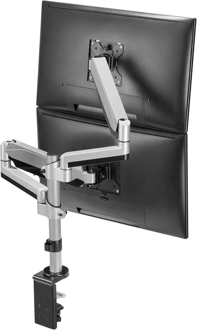 AVLT Dual 13"-27" Stacked Monitor Arm Desk Mount by AVLT-USA