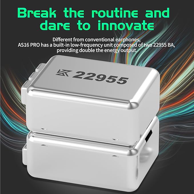 KZ AS16 Pro 8 Balance Armatures in-Ear Earphone, Pro HiFi IEMs Music Earbuds - Image 4