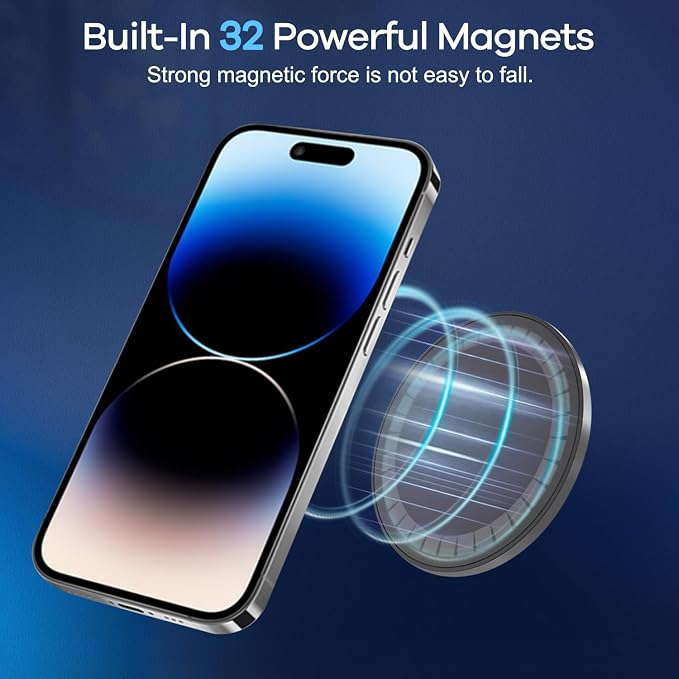 Silicone Suction Cup Phone Mount, Magnetic Suction Phone Case Stand, Mirror - Image 3