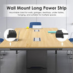 JUNNUJ Long Metal 16 Outlet Power Strip, Wide Spaced Garage Industrial Heavy - Image 7