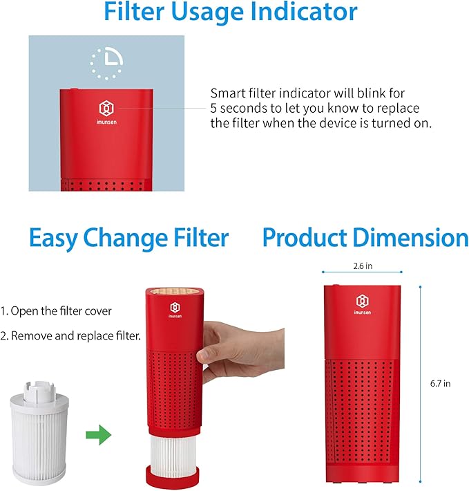 IMUNSEN M-003R True HEPA 13 Filter Air Purifier - Image 7