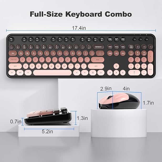 KNOWSQT Wireless Keyboard and Mouse Combo - Image 7