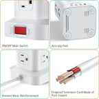 PD20W Power Strip Tower Surge Protector Power Strip - Image 7