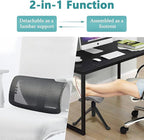 Footrest for Desk Adjustable Height 2-in-1 Function Rotatable Ergonomic Under - Image 4