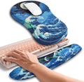 Hokafenle 2in1 Combination, Wave Keyboard Wrist Rest and Ergonomic Curvature by Hokafenle