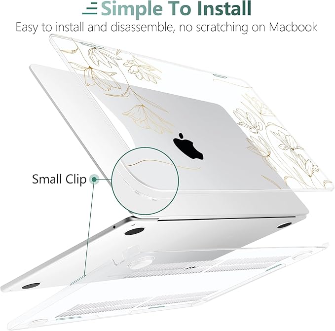 TWOLSKOO Compatible with M4 MacBook Air 15 inch Case 2025-2023 Released Model - Image 3