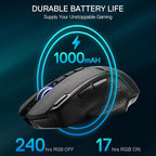 Redragon M991 Wireless Gaming Mouse, 26000 DPI 3-Mode Gamer Mice w/Rapid Fire - Image 5