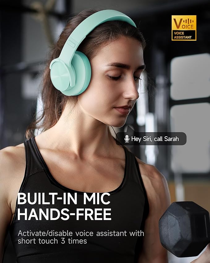 Picun B8 Bluetooth Over Ear Headphones, 120H Playtime - Image 2