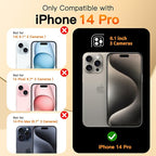 COOLQO for iPhone 14 Pro Case 6.1'' Upgraded 360° Spin Magnetic Stand - Image 2