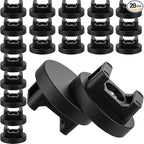 Yookeer 20 Pcs Magnetic Zip Tie Mount Base Black Magnetic Cable Clips Wire by Yookeer