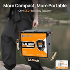 ECO-WORTHY 12V 150Ah Metal Case LiFePO4 Lithium Battery - Image 6