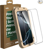 iOttie Terra iPhone 16 Pro Max Tempered Glass Screen Protector Military Grade by iOttie