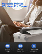 iDPRT MT610 Pro Portable Thermal Printer, 300DPI HD Mobile-Travel-Printers - Image 3