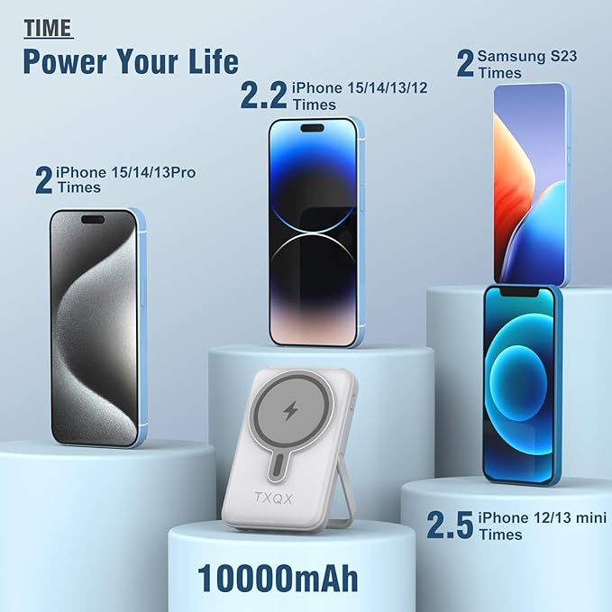 Wireless Portable Charger 10000mAh, Magnetic Power Bank - Image 7