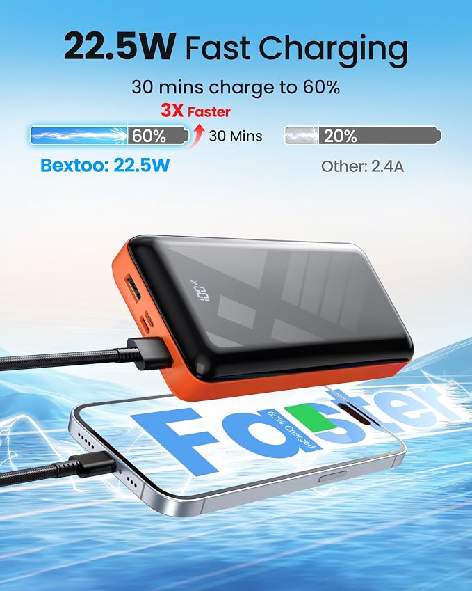 Power Bank 50000mAh 22.5W Fast Charging Portable Charger, USB C Quick Charge - Image 3