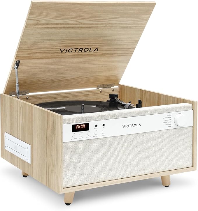 Victrola Century 6-in-1 Vinyl Record Player & Music Center – 3-Speed Turntable by Victrola