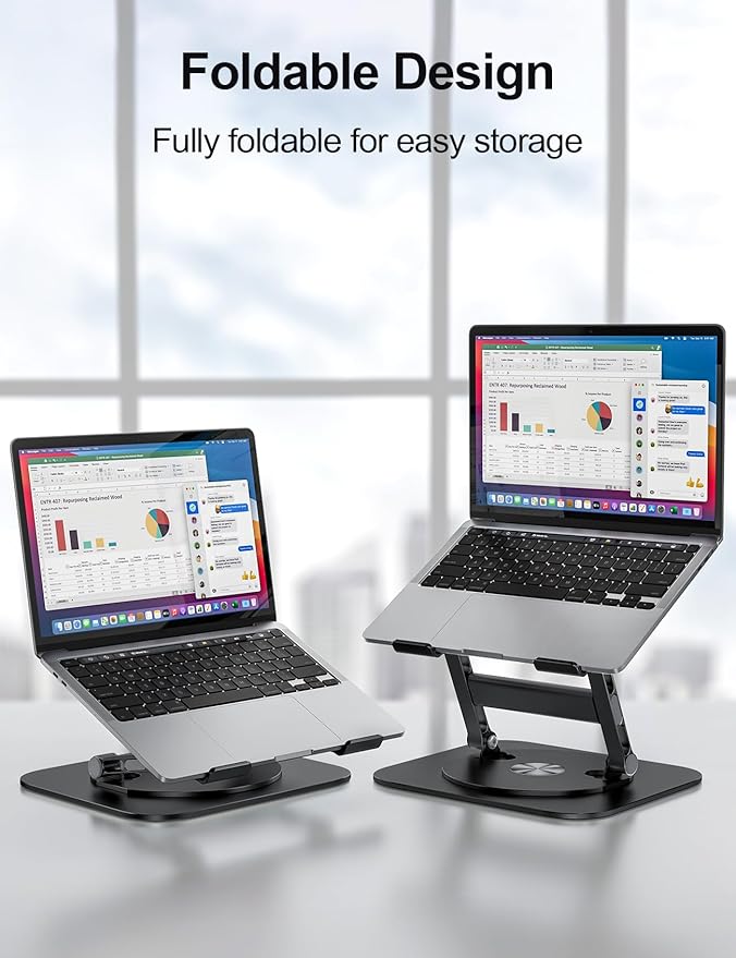 Laptop Stand, H-Design Stable Computer Stand, Ergonomic Laptop Riser - Image 4