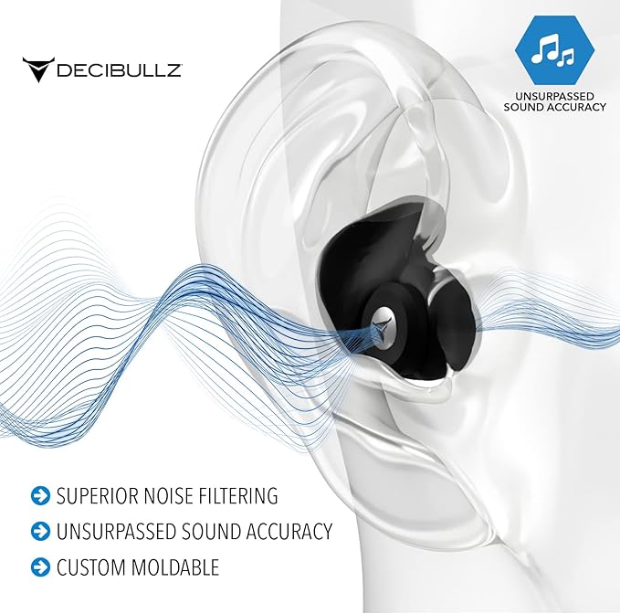 Decibullz Professional Moldable Earplugs, Noise Cancelling Earplugs, Concert - Image 5
