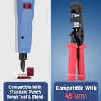 Everest 45° Angled RJ45 Cat6A Keystone Jacks 10-Pack in Red - Image 5
